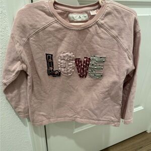 Zara Kids Pink Love Shirt size 6